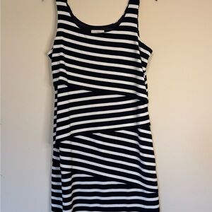 Black & White Striped Dress